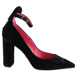 Autre Marque-Velvet heels-Black