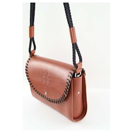 Autre Marque-Leather shoulder bag-Brown