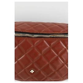 Autre Marque-Leather handbag-Brown
