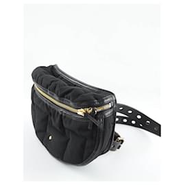 Autre Marque-Leather shoulder bag-Black