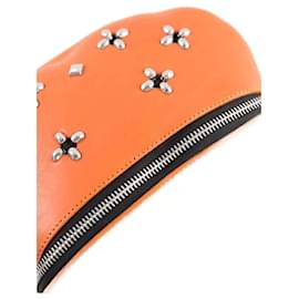 Autre Marque-Mini leather bag-Orange