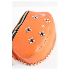 Autre Marque-Mini leather bag-Orange