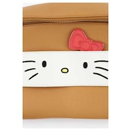 Autre Marque-Leather fanny pack-Brown
