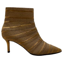Botas de Tornozeleira Bandage Douradas Casadei Dourado