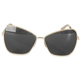 Céline-Celine Gold Metal Butterfly Frame Sunglasses-Other