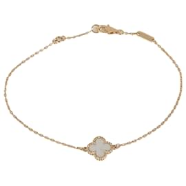 Van Cleef & Arpels-Van Cleef & Arpels Yellow Gold Mother Of Pearl Sweet Alhambra Bracelet-Other