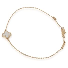 Van Cleef & Arpels-Van Cleef & Arpels Yellow Gold Mother Of Pearl Sweet Alhambra Bracelet-Other