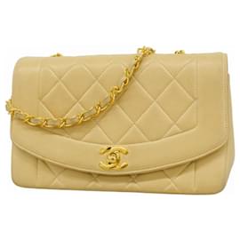 Chanel-Chanel Beige Lambskin Shoulder Bag-Beige
