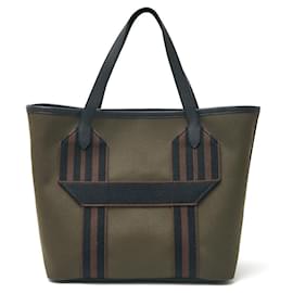 Hermès-Sac de transport militaire Hermes Clemence-Noir