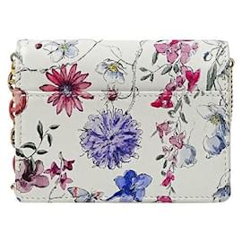 Dior-Dior Leather Miss Caro Floral Shoulder Bag-White