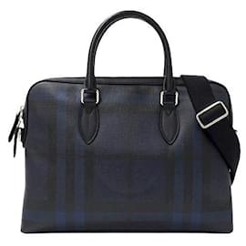 Burberry-Burberry Men's 2way Business Bag-Blue