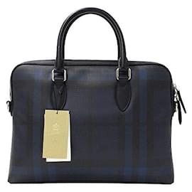 Burberry-Burberry Men's 2way Business Bag-Blue
