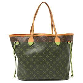Louis Vuitton-Louis Vuitton Neverfull MM Monogram Tote-Brown