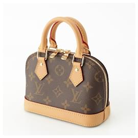 Louis Vuitton-Louis Vuitton Monogram Nano Alma Handbag-Brown