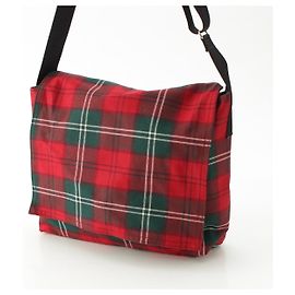 Comme Des Garcons Wool Canvas Messenger Bag Red