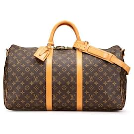 Louis Vuitton-Louis Vuitton Keepall 50 Monogram 2way Boston Bag-Brown