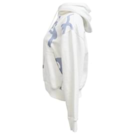 Kenzo-Kenzo Printed Hoodie in White Cotton-White