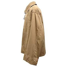 Bottega Veneta- Bottega Veneta Half-Zip Jacket in Brown Cotton-Brown,Red