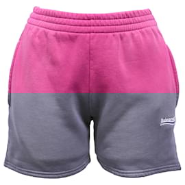 Balenciaga-Balenciaga Political Campaign Shorts in Pink Cotton-Brown,Pink