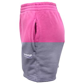 Balenciaga-Balenciaga Political Campaign Shorts in Pink Cotton-Brown,Pink