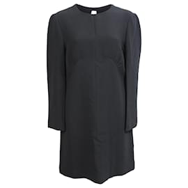 Miu Miu- Miu Miu Back Bow Mini Dress in Black Viscose-Black