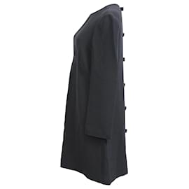 Miu Miu- Miu Miu Back Bow Mini Dress in Black Viscose-Black