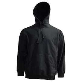 Balenciaga-Balenciaga Logo Sweatshirt Hoodie In Black Cotton-Black