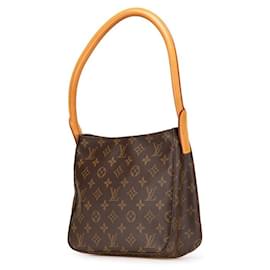 Louis Vuitton-Louis Vuitton Looping MM Monogram Shoulder Bag-Metallic,Bronze