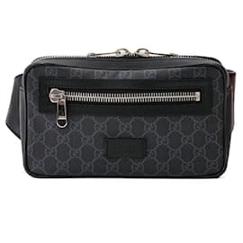 Gucci-Bolsa Crossbody Gucci GG Supreme-Preto