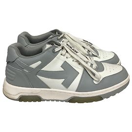 Off White Tênis Off-White Out Of Office em couro cinza Cinza