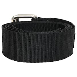 Balenciaga- Balenciaga Logo Army Belt in Black Polyester-Black