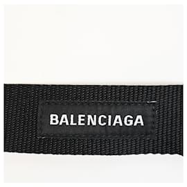 Balenciaga- Balenciaga Logo Army Belt in Black Polyester-Black