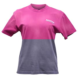 Balenciaga-Balenciaga Political Campaign T-Shirt in Pink Cotton-Brown,Pink