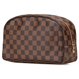 Louis Vuitton-Louis Vuitton Toiletry Pouch 25 Damier Pouch-Metallic,Bronze