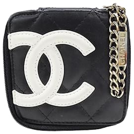 Chanel-Chanel Cambon Lambskin Pouch-Black