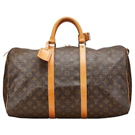 Louis Vuitton-Louis Vuitton Keepall Monogram Boston Bag-Brown