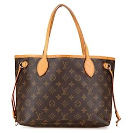Louis Vuitton-Louis Vuitton Neverfull Monogram Handbag-Metallic,Bronze
