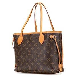 Louis Vuitton-Louis Vuitton Neverfull Monogram Handbag-Metallic,Bronze