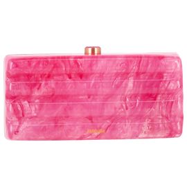 Pochette Enid de Cult Gaia en acrylique rose Marron Rose