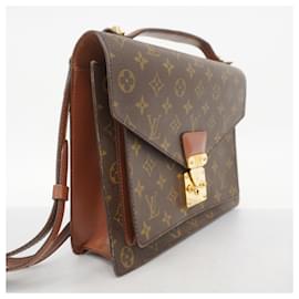 Louis Vuitton-Louis Vuitton Monogram Monceau 28 Handbag-Brown