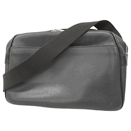 Louis Vuitton-Sac à bandoulière Reporter Taiga Louis Vuitton-Gris