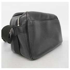 Louis Vuitton-Sac à bandoulière Reporter Taiga Louis Vuitton-Gris