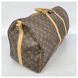Louis Vuitton-Sac Boston Monogram Keepall Bandoulière 55 de Louis Vuitton-Marron