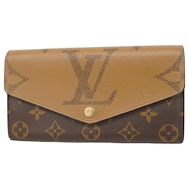 Louis Vuitton-Louis Vuitton Long Wallet Monogram Giant Reverse-Brown