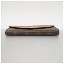 Louis Vuitton-Louis Vuitton Long Wallet Monogram Giant Reverse-Brown