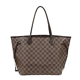 Louis Vuitton-Louis Vuitton Neverfull MM Damier Tote Bag-Brown,Damier ebene