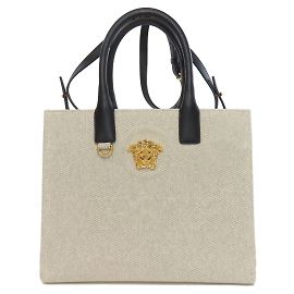 Borsa Tote La Medusa di Versace Marrone