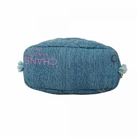 Chanel-Chanel Denim Shoulder Bag-Blue