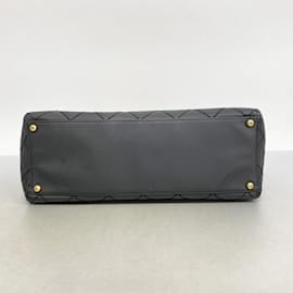 Chanel-Chanel Black Leather Tote Bag-Black