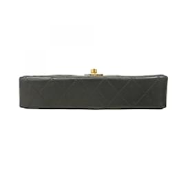 Chanel-Chanel Black Lambskin Shoulder Bag-Black